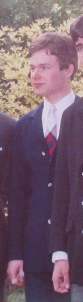 Henri Castermans als tiener tijdens mijn communiefeest